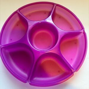 Tupperware. Item 1665-1. Purple. Serving tray.